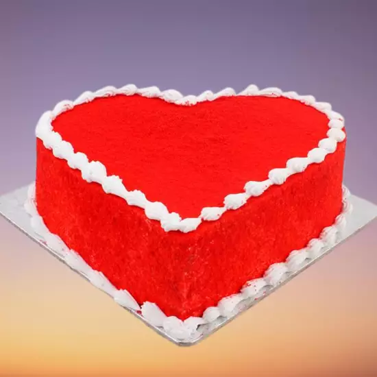 Picture of Heart shape Red Velvet cake