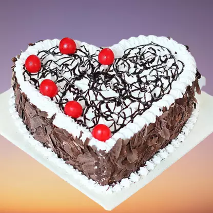 Picture of Heart Black Forest Cake