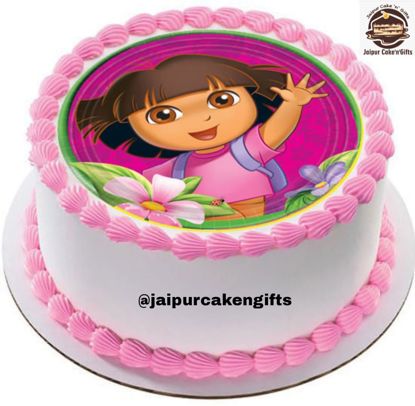 Picture of Dora Cartoon Photo Cake