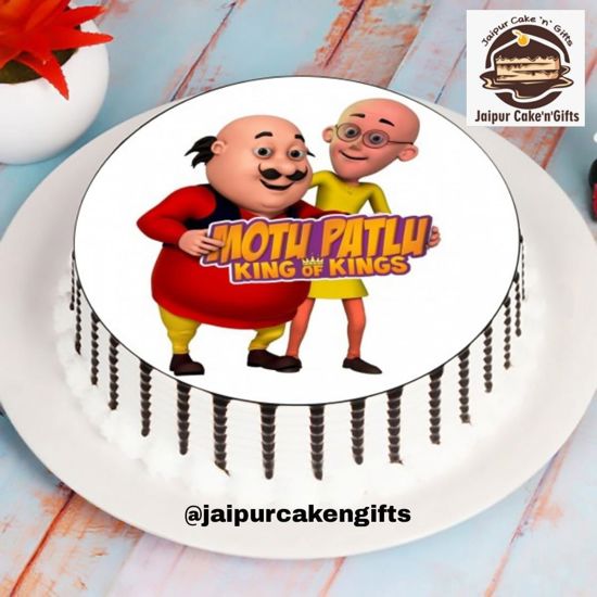 Picture of Motu Patlu Cartoon Photo Cake