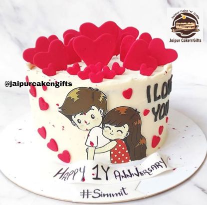 Picture of Hearts Special Cake Design