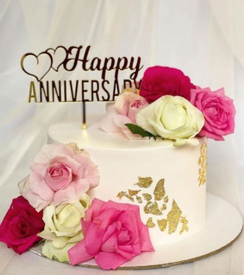 Picture of Natural Roses Cake Design