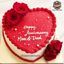 Picture of Heart shape rose cake