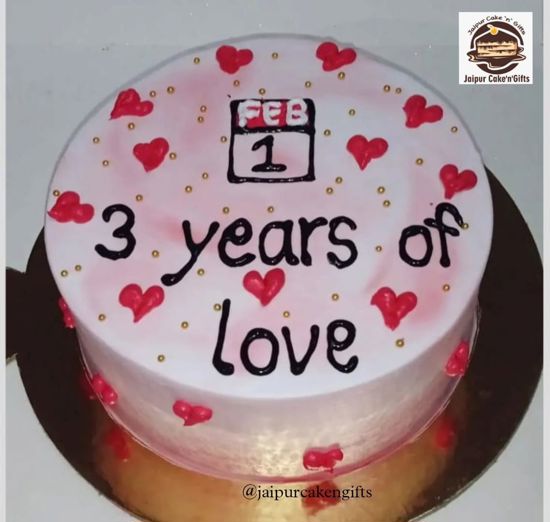 Picture of Simple Anniversary Cake Design