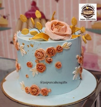 Picture of Beautiful Flower Cake Design