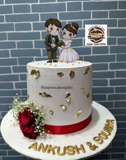 Picture of Couple Anniversary Cake