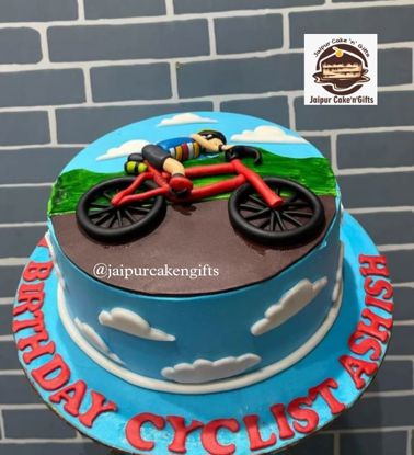 Picture of Cycle Rider Cake Design
