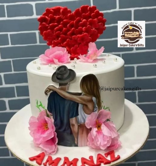 Picture of Loving Hearts Cake Design