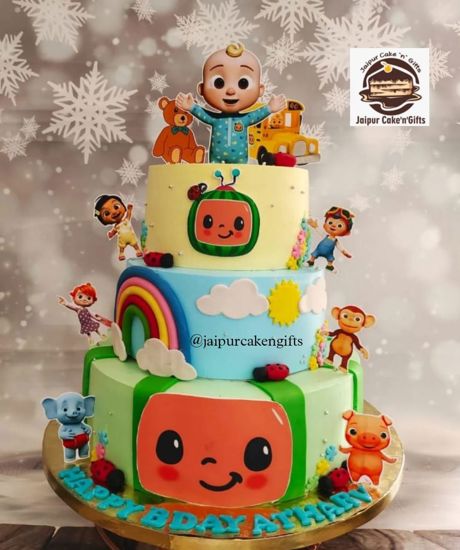 Cocomelon School Bus Cake - Chocomans-sonthuy.vn