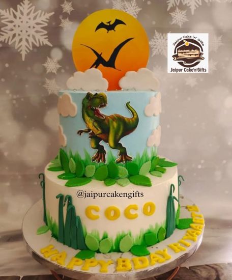 Picture of Dinosaur Theme Cake