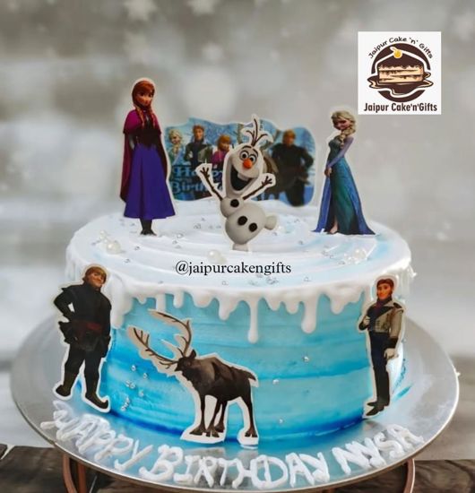 Picture of Elsa Frozen Theme Cake