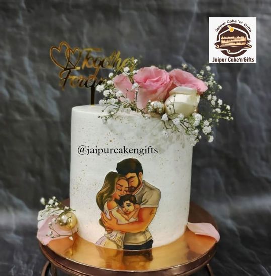 Picture of Anniversary Roses Cake Design