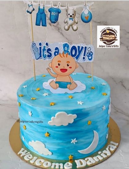 Picture of Baby Boy Welcome Cake