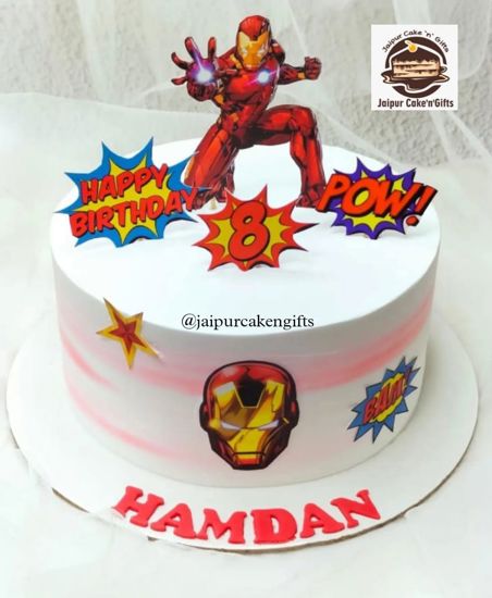 Picture of Ironman Theme Cake