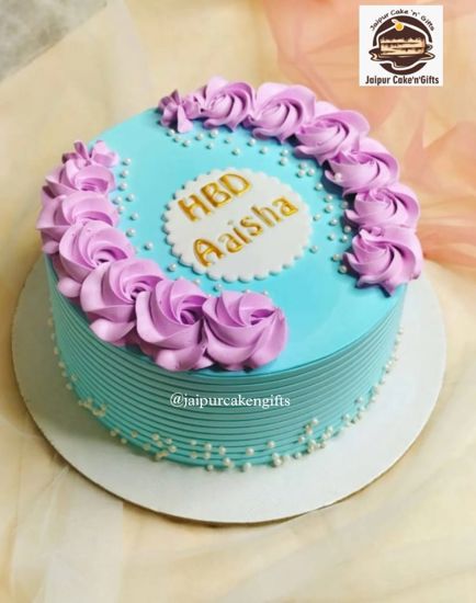 Picture of Purple Floral Cake