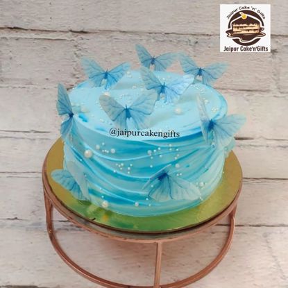 Picture of Blue Butterfly Cake