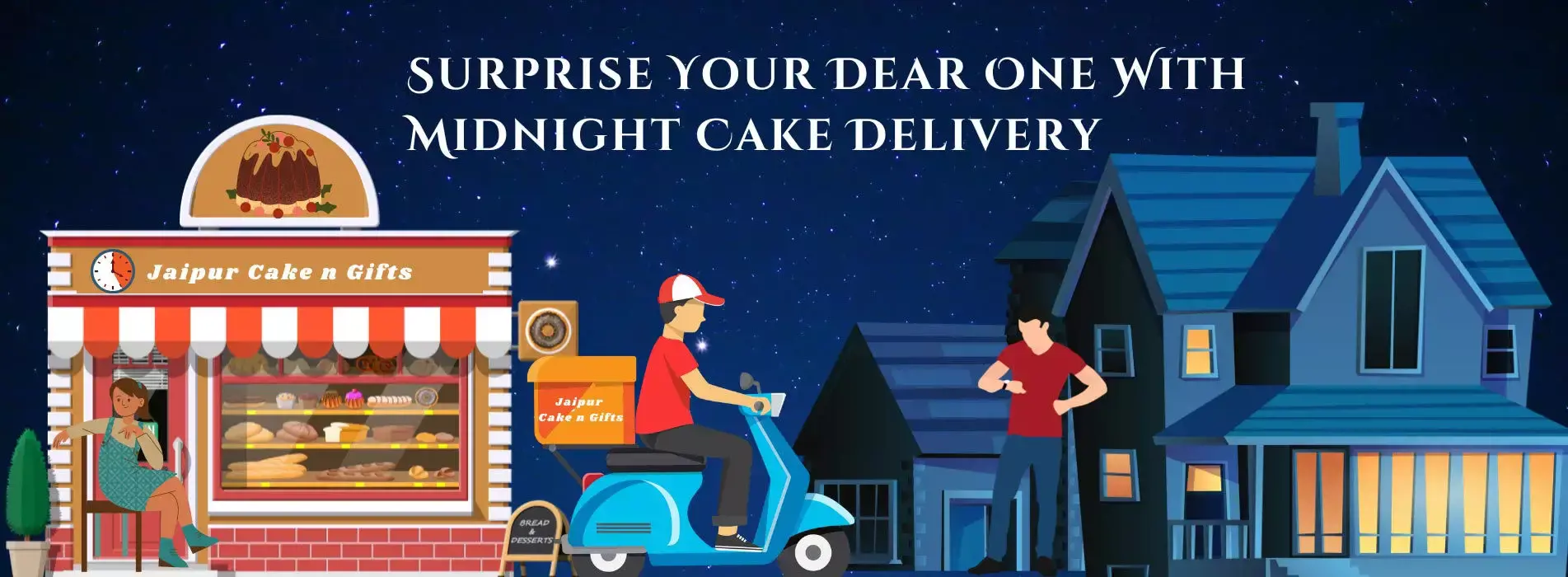 midnight delivery cake